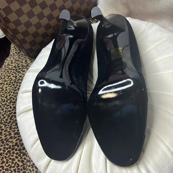 GUCCI VELVET HEELS - Picture 5 of 7